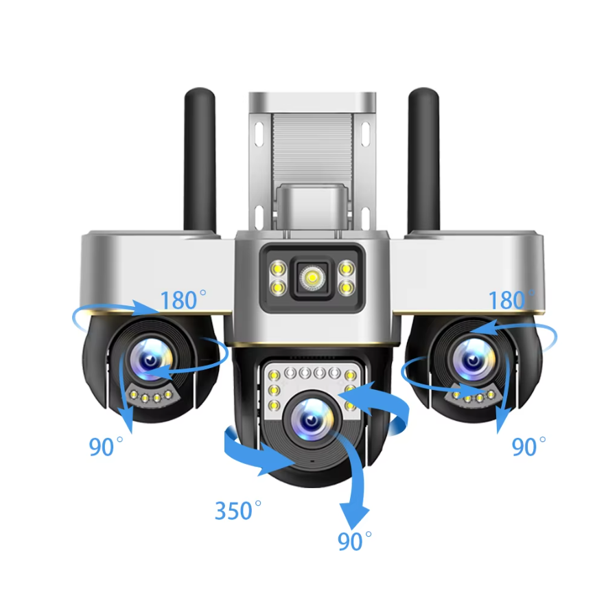 3 Lens Ptz Wifi Camera
