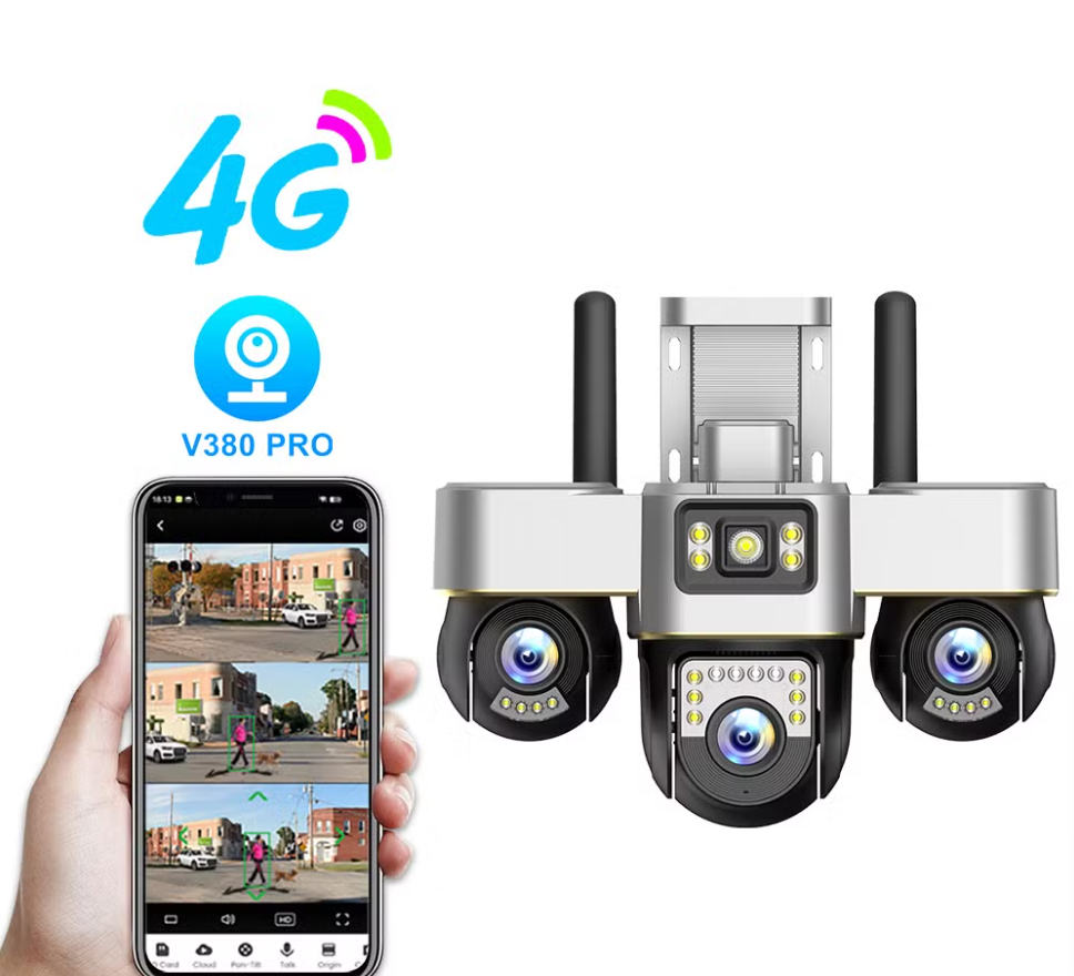3 Lens Ptz 4g Camera